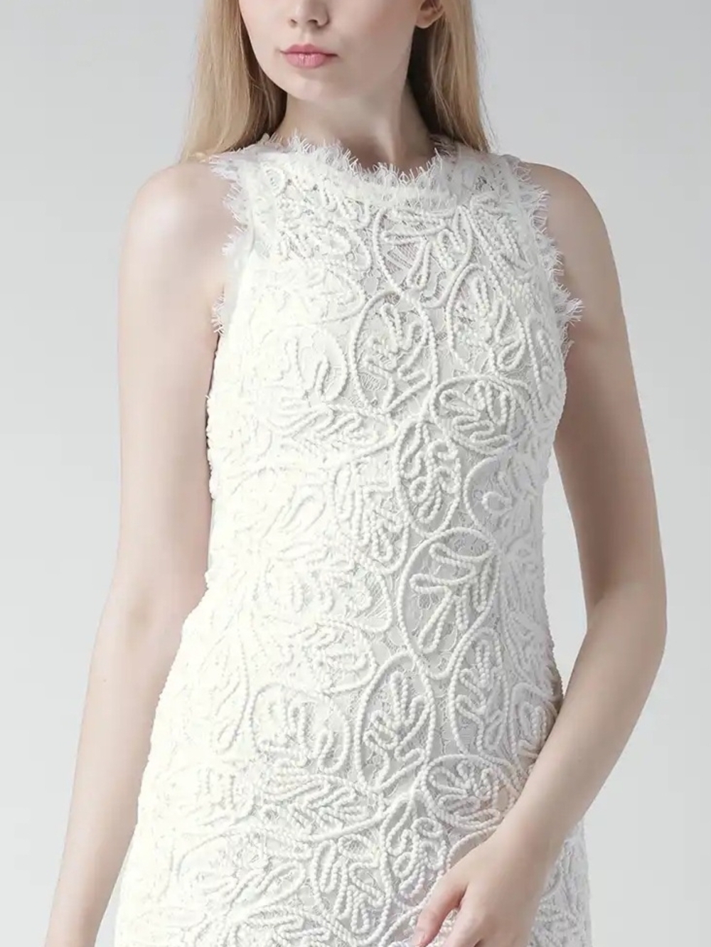 Forever 21 White Lace Sheath Dress